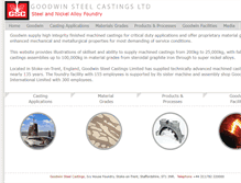 Tablet Screenshot of goodwinsteelcastings.com